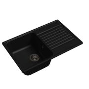 GranFest-ECO Мойка QUARZ GF-Z78. прямоугольная, 740*480, (Чёрный)