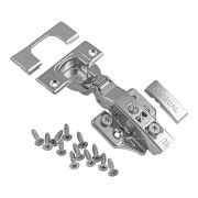 044401 3D Петля Premial PRESTO накладная с доводчиком Н=0 нержавейка